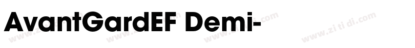 AvantGardEF Demi字体转换 AvantGardEF Demi字体转换
